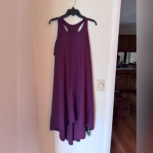 Halara Breezeful™ Racerback Side Pocket High Low Flowy Midi Casual Dress